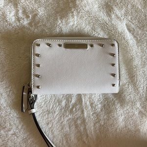 White Faux Leather Wristlet NewYork&Company